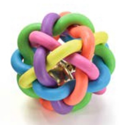 Picture of LeoPet Braided Dog Toy Ball with bell